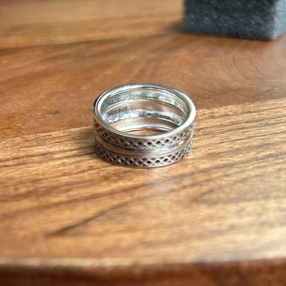 STERLING SILVER 925 Bali Design Ring Size 8 - Picture 7 of 7